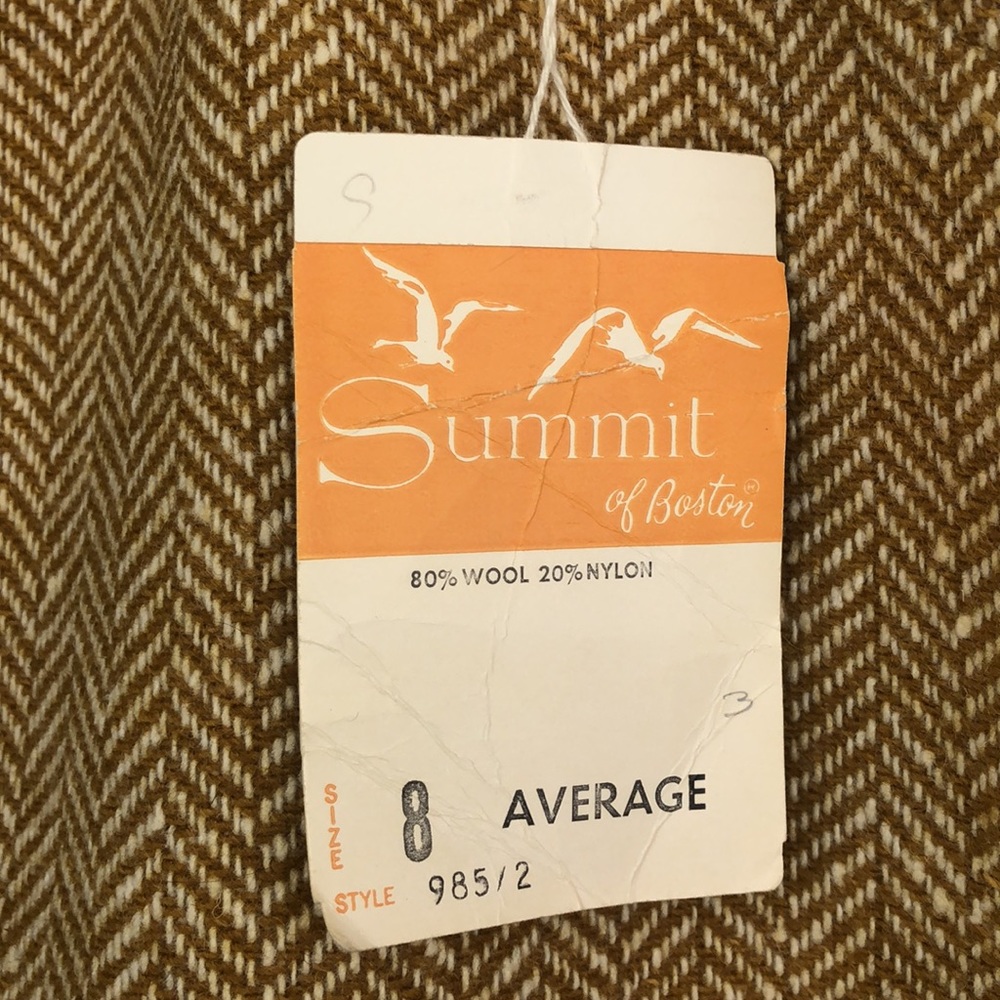 Deadstock Vtg Summit of Boston Continental Walker Wool Skirt - Picture 5 of 15